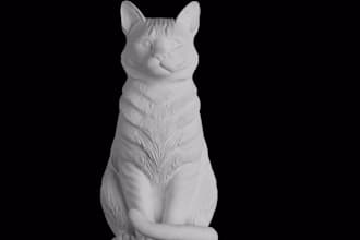design custom 3d pet figurine from image,resin dog or cat figurine,pet keychain