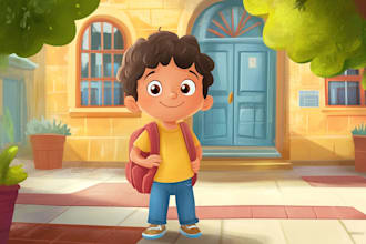 design children story book illustration