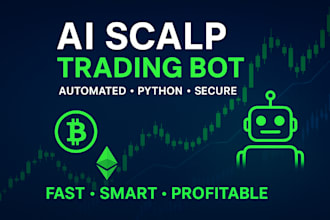 develop ai scalp trading bot, trading bot, trading automation, python, xuused