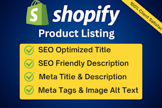 be your shopify product lister and product listing expert