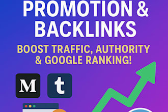 do daily article promotion on medium, tumblr and blogs professionally