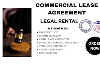 draft commercial and residential lease and rental agreements