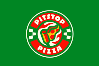 create a modern pizza logo design
