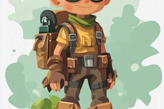create 2d game character or 2d game character