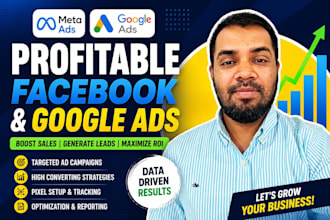 manage meta facebook instagram and google ads campaigns
