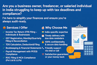 be your accountant and tax consultant gst itr tds