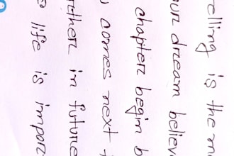 provide professional handwriting services