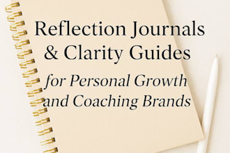 create goal worksheets and reflection journals for you or your brand and clients