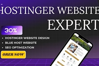 create hostinger website, hostinger website design and web hosting