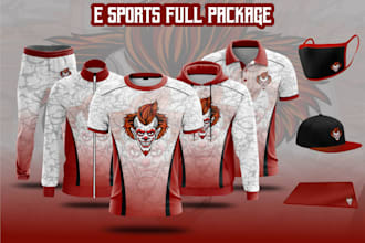 create a custom gaming and e sports jersey design