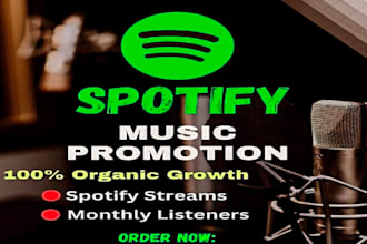 do organic viral spotify promotion for monthly music promotion