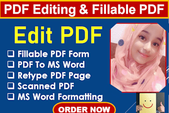 retype image to word, scan PDF to word, ms word typing work