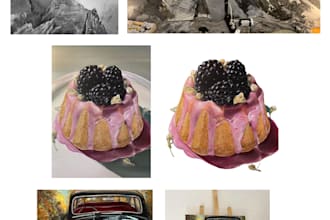 do hand drawn painting and hand painted illustrations