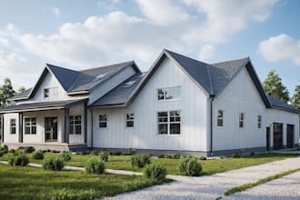 design 3d architectural exterior interior commercial, house