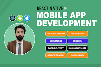 develop a professional react native mobile app