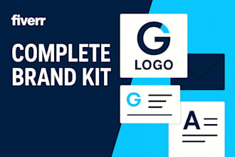 build a professional brand identity for your business logo with full branding