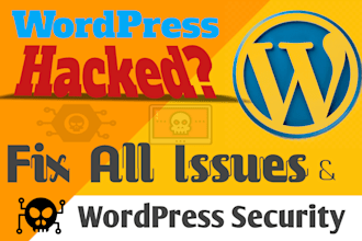 fix wordpress issues and develop wordpress security