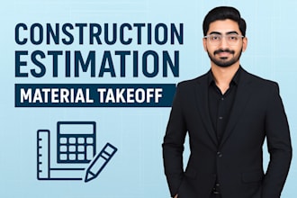 do construction cost estimation and material takeoff