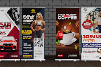 design a professional retractable banner