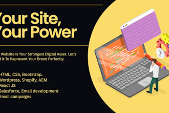 be your wordpress and shopify website developer