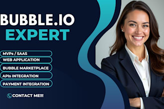 be your bubble expert to build a scalable saas mvp and web app using bubble