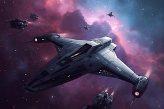 draw high quality spaceship concept