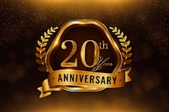 design anniversary, celebration, birthday, and event logo