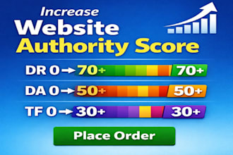 increase  domain rating 0 to 70 plus