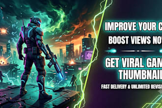 design viral youtube gaming thumbnails