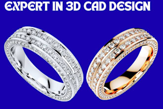 create stunning 3d product design from your cad design or model render jewelry