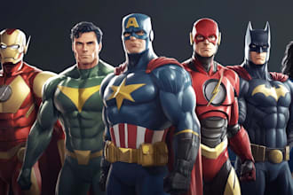 design a superhero comic