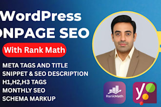 optimize wordpress on page SEO schema markup and meta tags