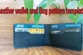 do make leather wallet and template