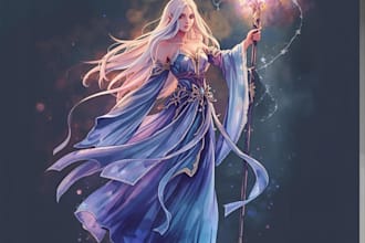design unique fantasy character logo