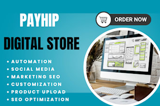 design payhip online course website store, payhip store
