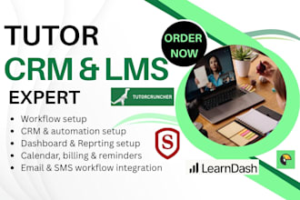 setup teachworks tutorbird tutorcruncher gohighlevel learndash skooli tutor crm