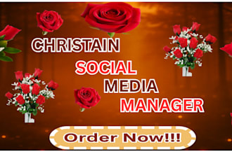 be your christian social media manager on all platforms