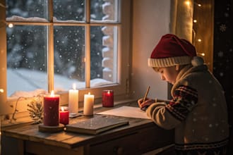 do christmas children story book illustration children book cover design, kids