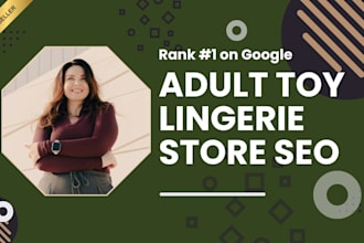 do ecommerce SEO for adult toy and lingerie stores ranking