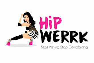 draw sexy girl pin up semirealistic comic caricature erotic logo