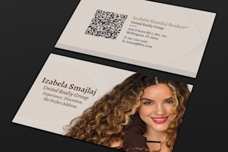 do luxury real estate business card design