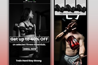 mailchimp, klaviyo editable email design e commerce email template newsletter