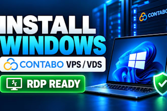 install windows on your contabo vps or vds server