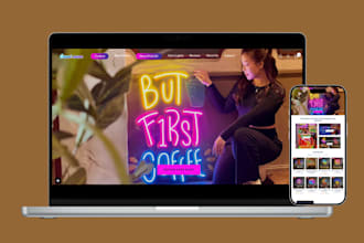 design neon shopify store neon website neon sign shopify store neon store