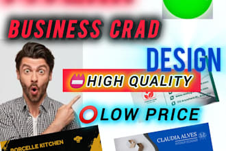 do business card and product edit