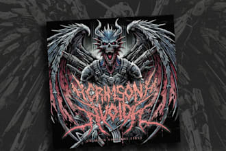 design a powerful metal album logo for your band