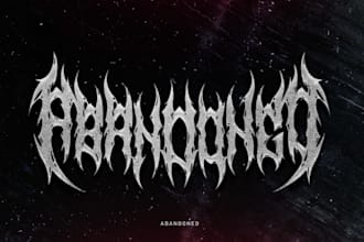 design a professional and edgy rock band logo