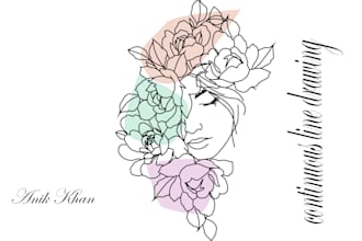 draw a minimalist vector one line art illustration