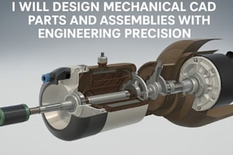 design mechanical cad parts and assemblies with engineering precision