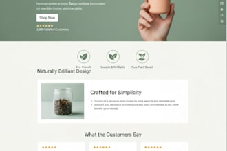 design and develop a high converting responsive landing page